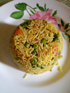 A picture of Vegetable rice #authormarathon.
