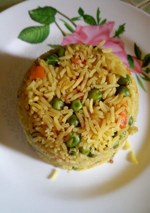 A picture of Vegetable rice #authormarathon.