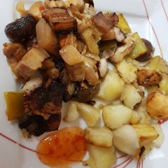 My Sweet Chilli Pork Belly & Veg A picture of My Sweet Chilli Pork Belly & Veg.