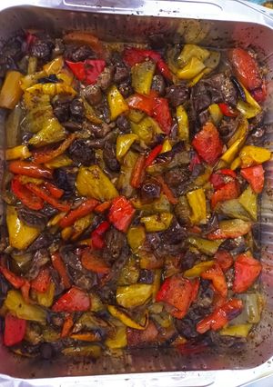 Foto di Contorno di melanzane e peperoni 🍆🫑