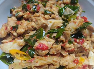 Foto resep Oseng Kluwih Tempe Daun So