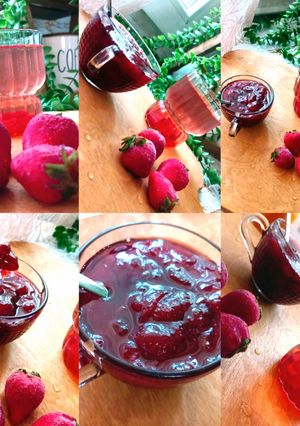 عکسی از دستور 🍓مربا توت فرنگی🍓