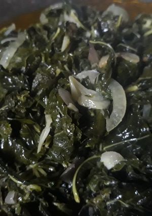 Foto resep Tumis daun singkong terasi☘☘☘