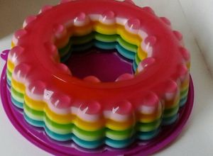 Una foto de Gelatina arcoíris 🌈