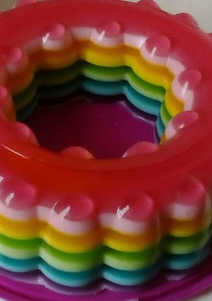 Una foto de Gelatina arcoíris 🌈