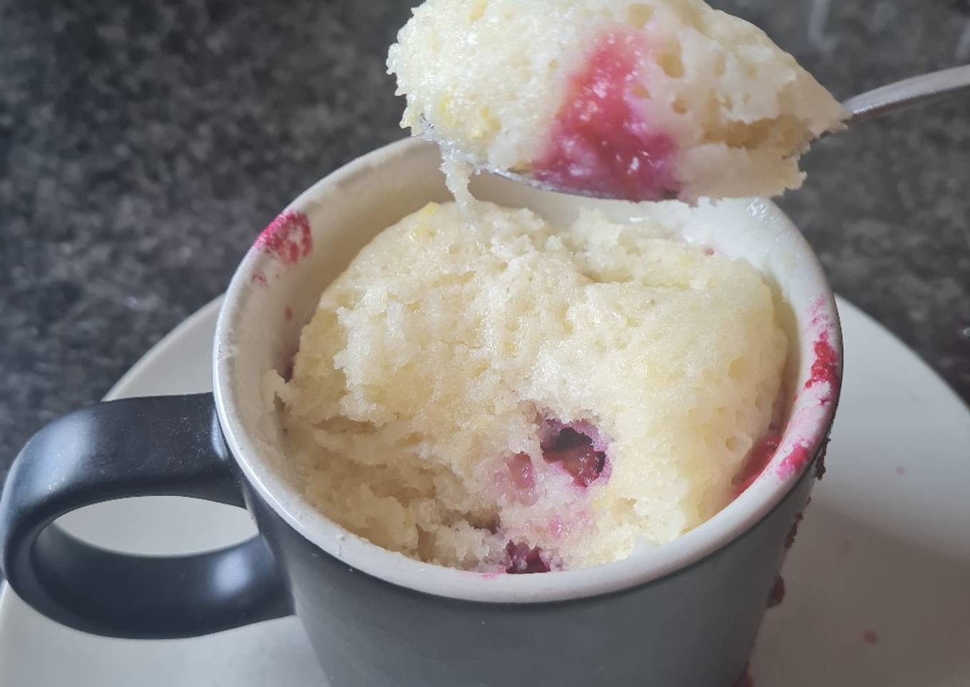 Gluten-free Lemon Blueberry Mug Cake