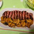 Magret de pato en salsa de mandarina