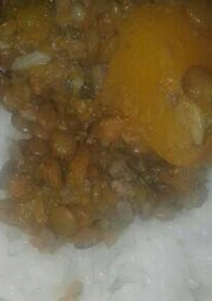 Una foto de Lentejones con arroz! !