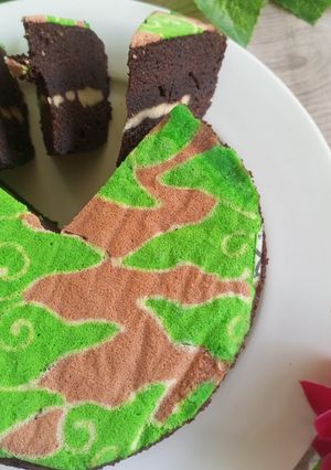 Foto resep Brownies Batik Keju Lumer