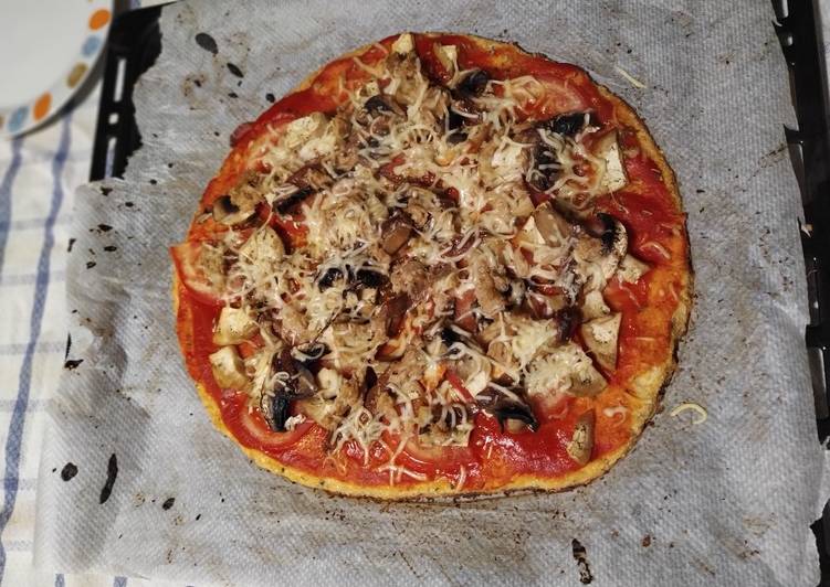 Base de pizza de coliflor