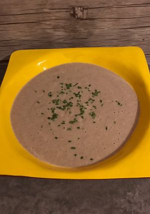Une photo de Velouté aux champignons