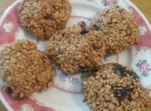 Una foto de Galletas de avena y copos