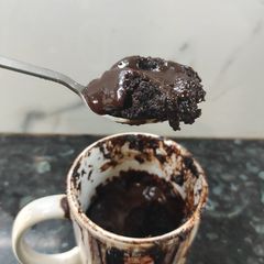 A picture of Gluten free Chocolate Mug Cake.