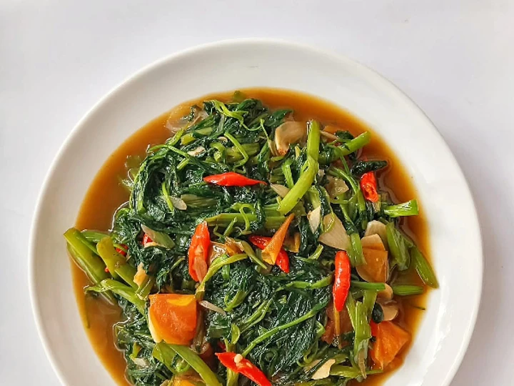 Langkah Gampang Membikin Resep Tumis Kangkung Saus Tiram Ala Resto yang Lezat Anti Ribet, Lezat
