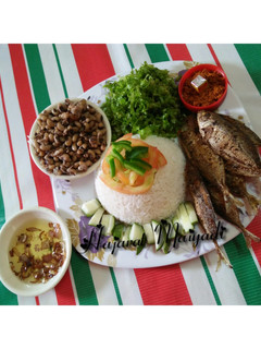 A picture of Rice and beans.