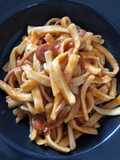 Spätzle mit Feuerwehrsoße