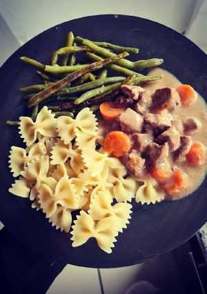 Une photo de Boeuf bourguignon sans vin rouge