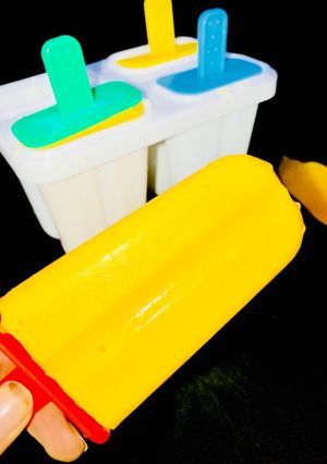 A picture of Mango popsicles.