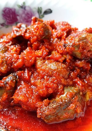 Foto resep Sambal masak remplo hati