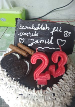 Foto resep Kue ulang taun pemula