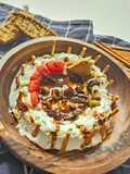 طبق الجبن الكريمي مع الصوص
