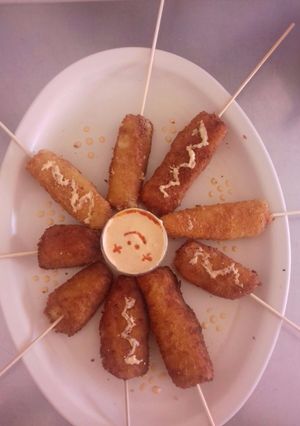 Una foto de Brochetas de Queso