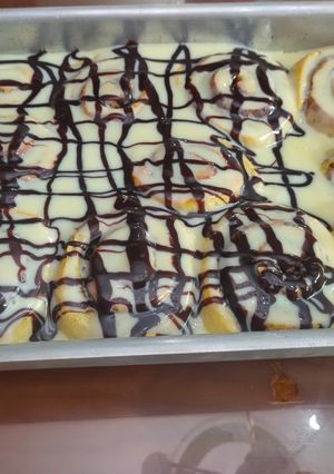 صورة لوصفة سينابون بالصوص بتاعه 😋