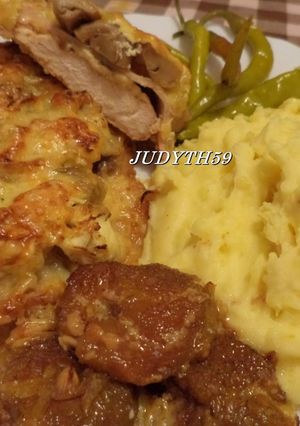 🧡Remek emeletes mellszeletek - Jucus módra - különleges burgonyapürével🧡 recept fotója