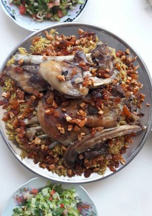 صورة لوصفة مندي على كتف خاروف