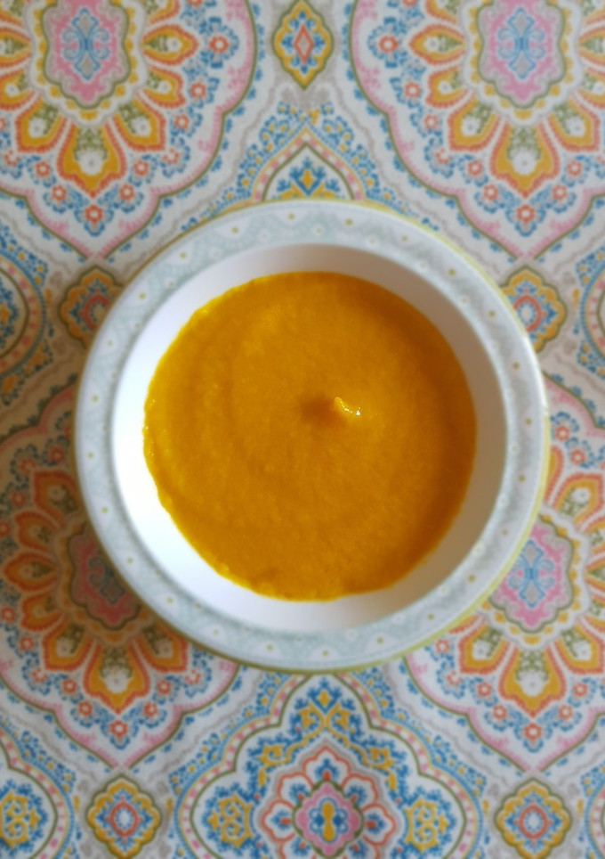 Una foto de Puré de bebé sin patata