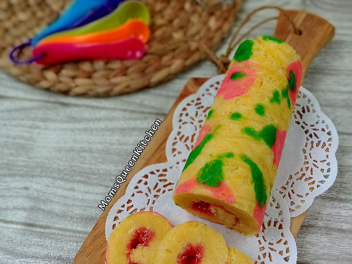 Wajib coba! Cara praktis memasak Bolu Gulung Lukis Panggang  spesial