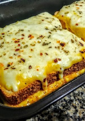 Una foto de CROQUE-Monsieur🥪con Pollo...!😋