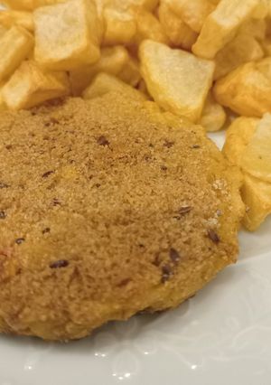 Una foto de Hamburguesas de arroz y vegetales 🍔