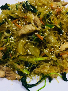 Foto resep Japchae (bahan lokal)