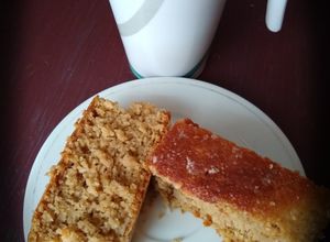 Una foto de Pan de avena ➕ chocolate amargo