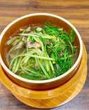Canh bầu nấu nấm lộc nhung