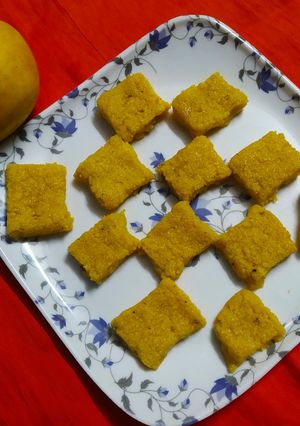 A picture of Mango Burfi Recipe.
