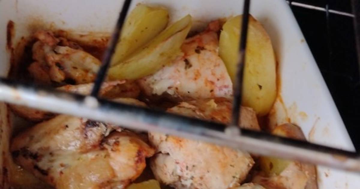 Pollo Al horno a lo macho 🤭 Receta de Johanna Marchini Zimmermann- Cookpad