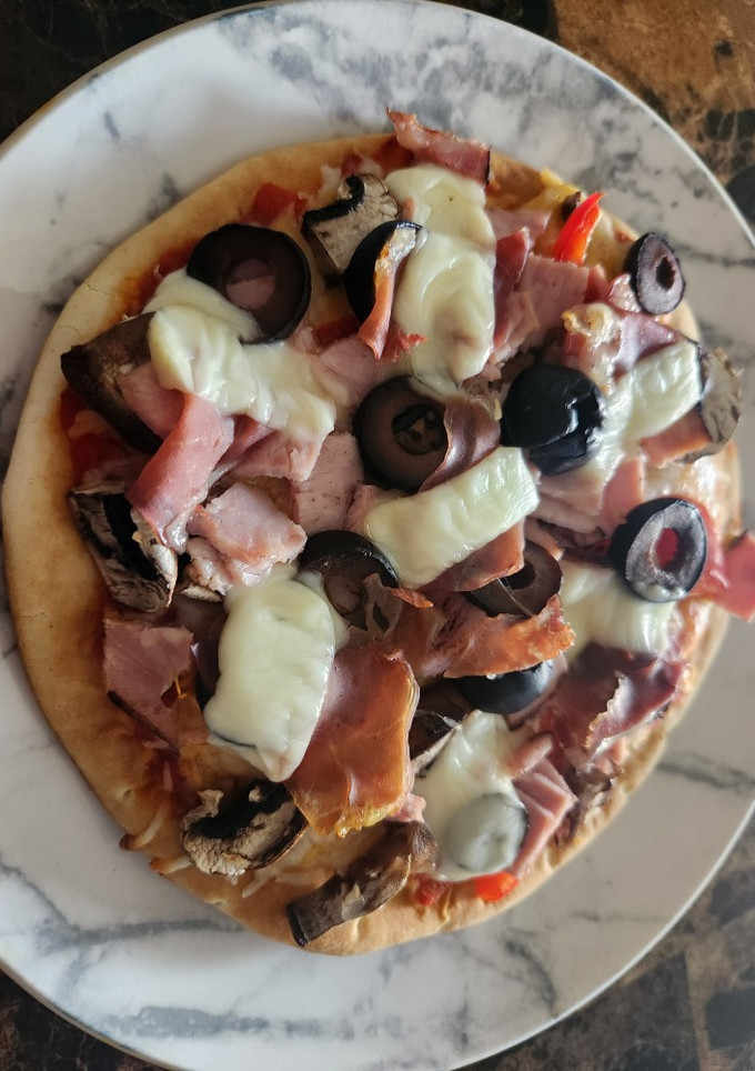 Una foto de Pizza casera