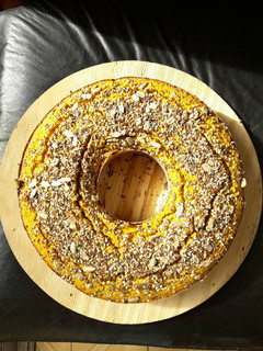 Una foto de Budín salado de zapallo, avena y semillas