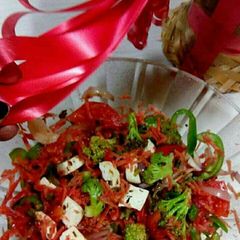 Carrot paneer salad A picture of Carrot paneer salad.