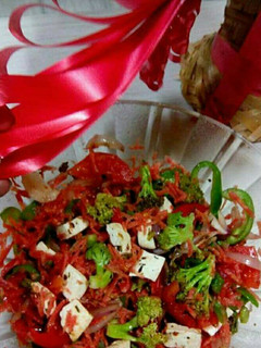 A picture of Carrot paneer salad.