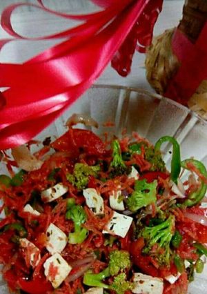 A picture of Carrot paneer salad.