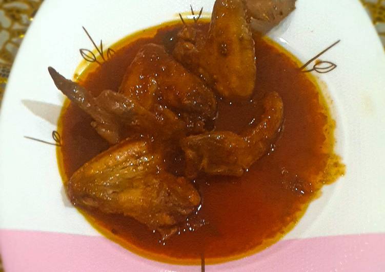 How to Prepare Perfect Sweet and chilli chicken wings This is A Recipe That Has Been Tested  From Best My Grandma's Recipe !!