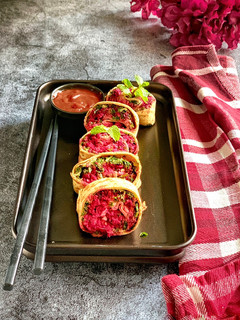 A picture of Healthy veggie roll.