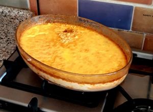 Una foto de Leche asada sin azúcar