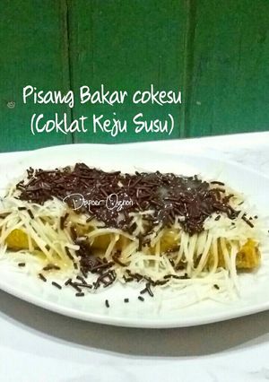 Foto resep Pisang Bakar Cokesu (coklat keju susu)