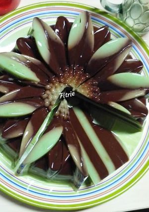 Foto resep 🍮Puding Coklat Matcha🍮