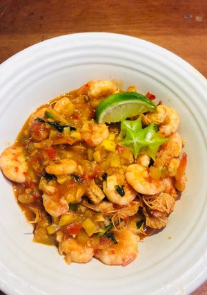 Foto resep Udang mangga saus bangkok