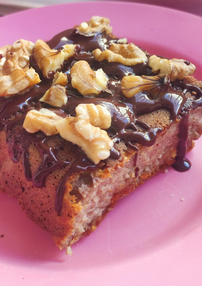 Una foto de Banana Bread con chocolate y nueces